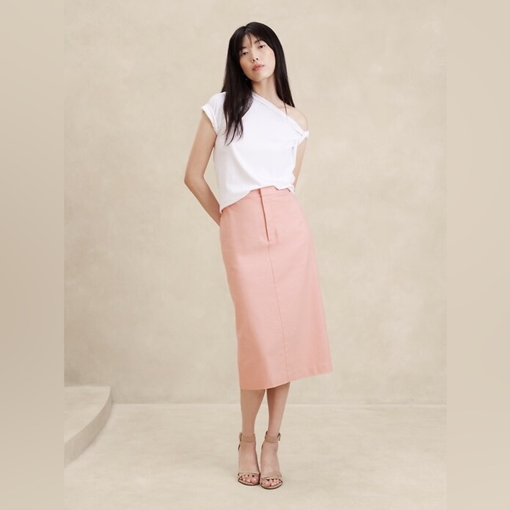 Banana Republic Linen-Blend Skirt Sz 2